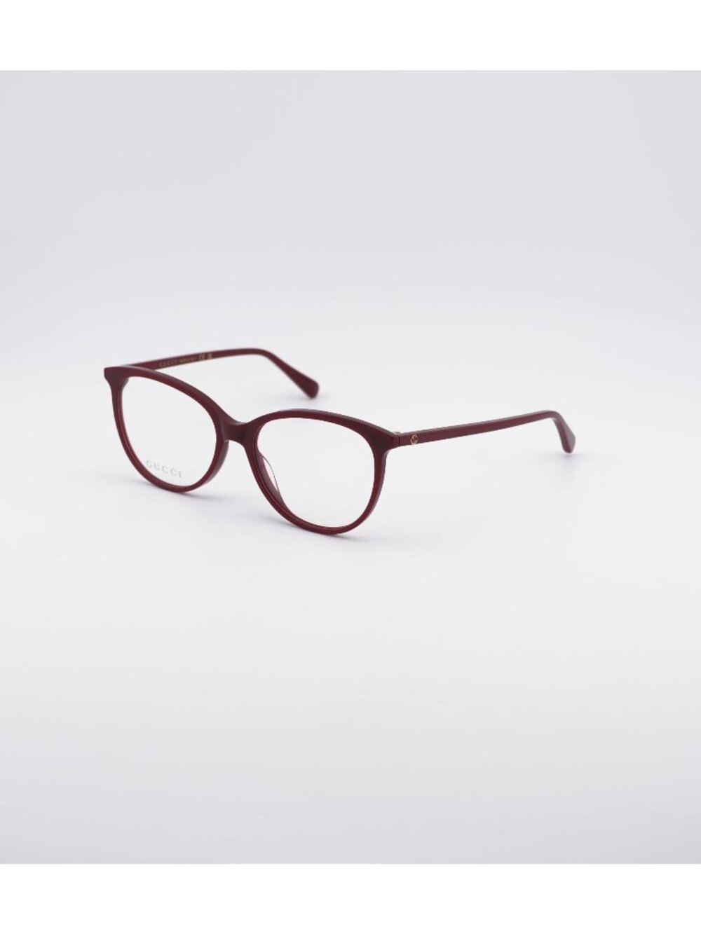 Gucci GG0550O 011 Eyeglasses Burgundy 53mm Cat Eye Frame
